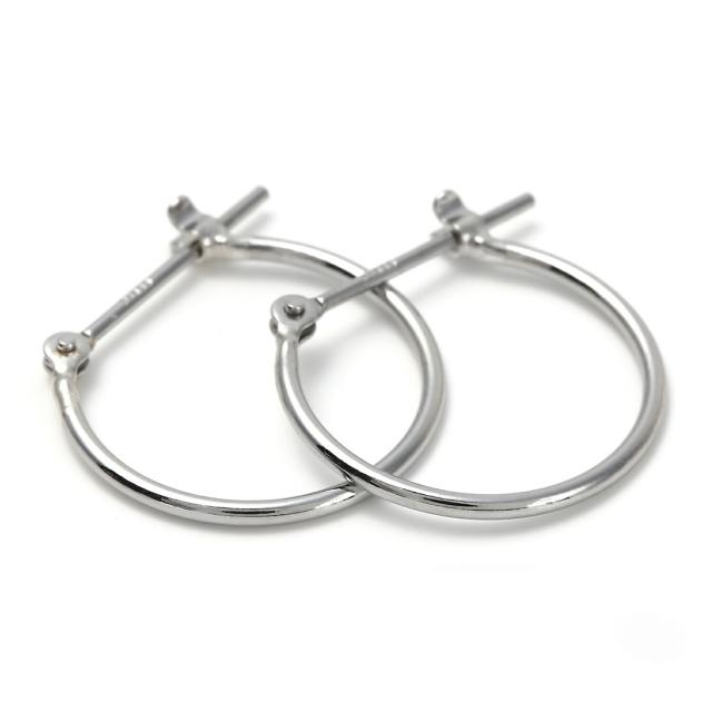プラチナpt900 シンプル　フープ　ピアス　両耳　ジュエリー プラチナpt900 シンプル フープ ピアス 両耳 ジュエリー 楽天市場
