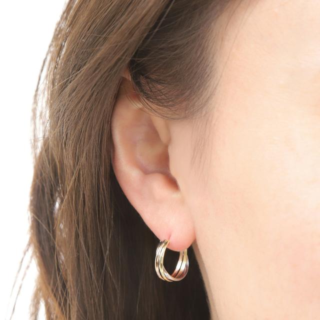 K14スリーカラーゴールド・ピアス