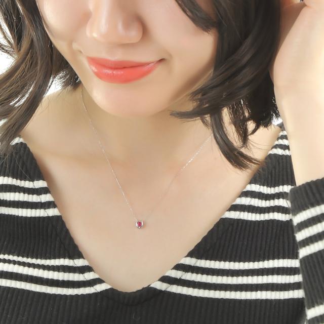 ネックレス レディース 18金 ルビー 0.2ct 一粒 馬蹄 クローバー デザイン ホースシュー k18 18k 人気 プレゼント 誕生日 女性 彼女 妻 おしゃれ きれい かわいい かっこいい ゴールド アクセサリー 首飾り ペンダント チェーン ギフト 贈り物 送料無料_10