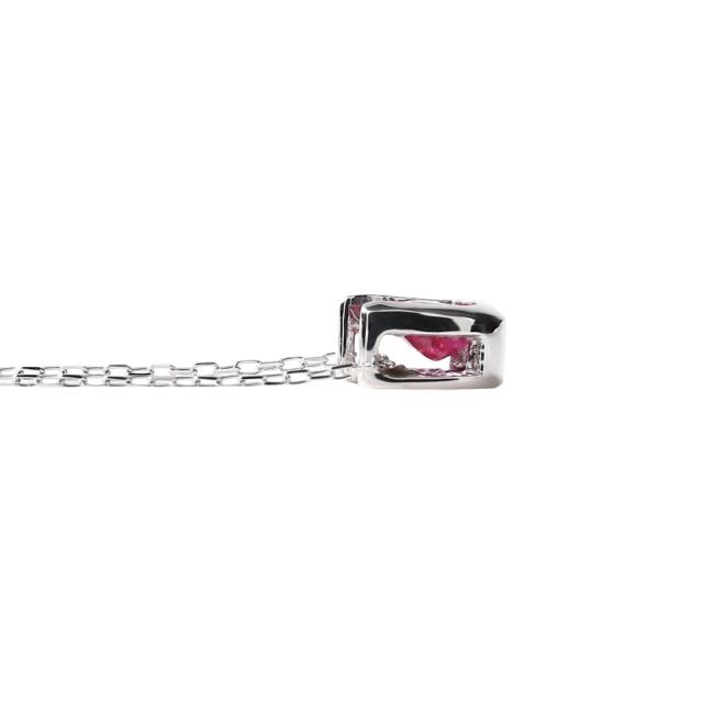 ネックレス レディース 18金 ルビー 0.2ct 一粒 馬蹄 クローバー デザイン ホースシュー k18 18k 人気 プレゼント 誕生日 女性 彼女 妻 おしゃれ きれい かわいい かっこいい ゴールド アクセサリー 首飾り ペンダント チェーン ギフト 贈り物 送料無料_4