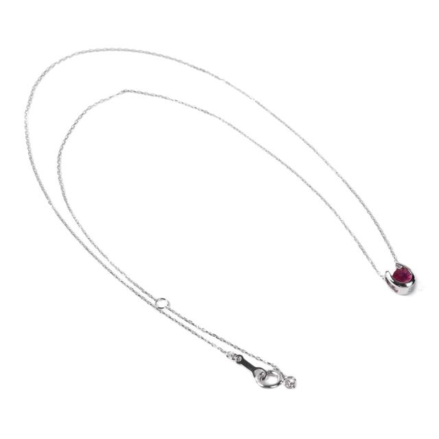 ネックレス レディース 18金 ルビー 0.2ct 一粒 馬蹄 クローバー デザイン ホースシュー k18 18k 人気 プレゼント 誕生日 女性 彼女 妻 おしゃれ きれい かわいい かっこいい ゴールド アクセサリー 首飾り ペンダント チェーン ギフト 贈り物 送料無料_5