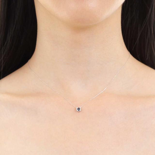 ネックレス レディース 18金 サファイア 0.2ct 一粒 馬蹄 クローバー 幸運を運ぶ デザイン ホースシュー k18 18k 人気 プレゼント 誕生日 女性 彼女 妻 おしゃれ きれい かわいい かっこいい ゴールド アクセサリー 首飾り ペンダント チェーン ギフト 贈り物 送料無料_7