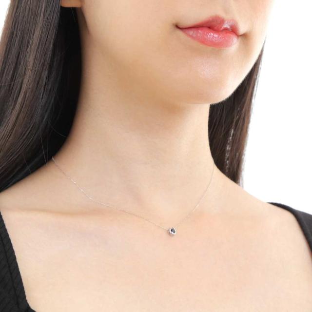 ネックレス レディース 18金 サファイア 0.2ct 一粒 馬蹄 クローバー 幸運を運ぶ デザイン ホースシュー k18 18k 人気 プレゼント 誕生日 女性 彼女 妻 おしゃれ きれい かわいい かっこいい ゴールド アクセサリー 首飾り ペンダント チェーン ギフト 贈り物 送料無料_8