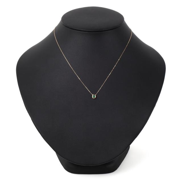ネックレス レディース 18金 エメラルド 一粒 0.2ct 馬蹄 クローバー デザイン ホースシュー k18 18k 人気 プレゼント 誕生日 女性 彼女 妻 おしゃれ きれい かわいい かっこいい ゴールド アクセサリー 首飾り ペンダント チェーン ギフト 贈り物 送料無料_4