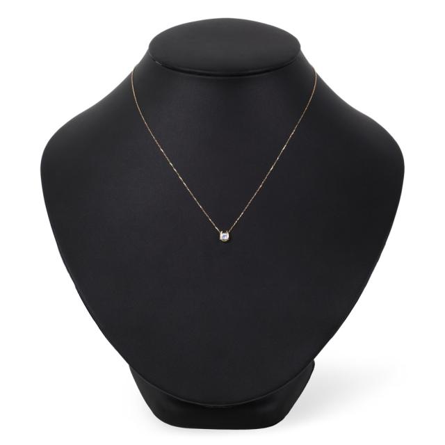 ネックレス レディース 18金 ブルームーン 一粒 0.2ct 馬蹄 クローバー デザイン ホースシュー k18 18k 人気 プレゼント 誕生日 女性 彼女 妻 おしゃれ きれい かわいい かっこいい ゴールド アクセサリー 首飾り ペンダント チェーン ギフト 贈り物 送料無料_4