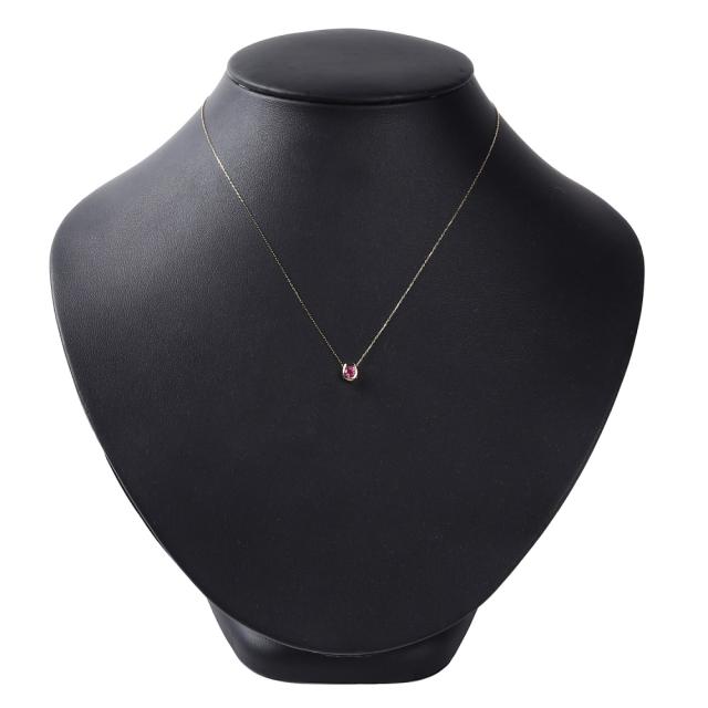 ネックレス レディース 18金 ルビー 0.2ct 一粒 馬蹄 クローバー デザイン ホースシュー k18 18k 人気 プレゼント 誕生日 女性 彼女 妻 おしゃれ きれい かわいい かっこいい ゴールド アクセサリー 首飾り ペンダント チェーン ギフト 贈り物 送料無料_5