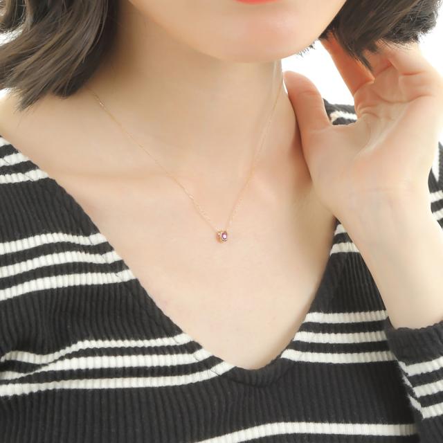 ネックレス レディース 18金 ルビー 0.2ct 一粒 馬蹄 クローバー デザイン ホースシュー k18 18k 人気 プレゼント 誕生日 女性 彼女 妻 おしゃれ きれい かわいい かっこいい ゴールド アクセサリー 首飾り ペンダント チェーン ギフト 贈り物 送料無料_8