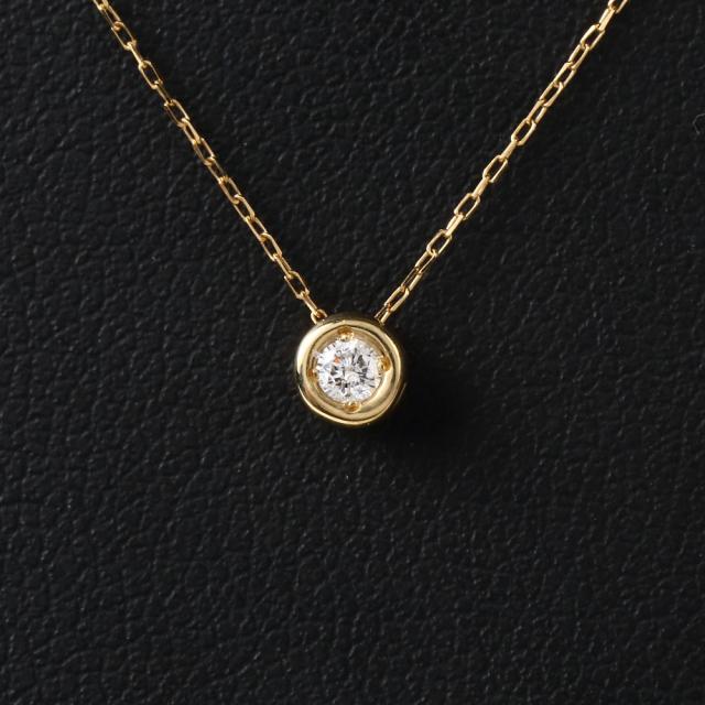 18金 ネックレス ダイヤモンド サファイア リバーシブル ゴールド レディース アクセサリー 首飾り ペンダント_1