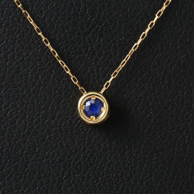18金 ネックレス ダイヤモンド サファイア リバーシブル ゴールド レディース アクセサリー 首飾り ペンダント_2
