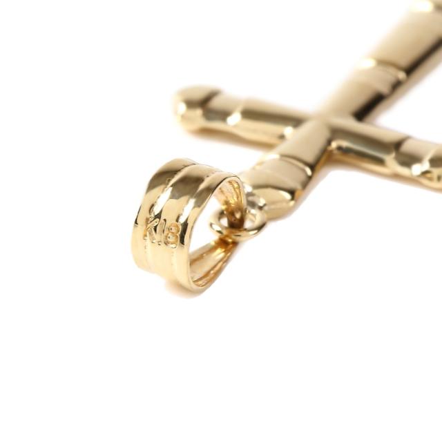 18金 クロス 十字架 ペンダントトップ 25mm×17mm アクセサリー