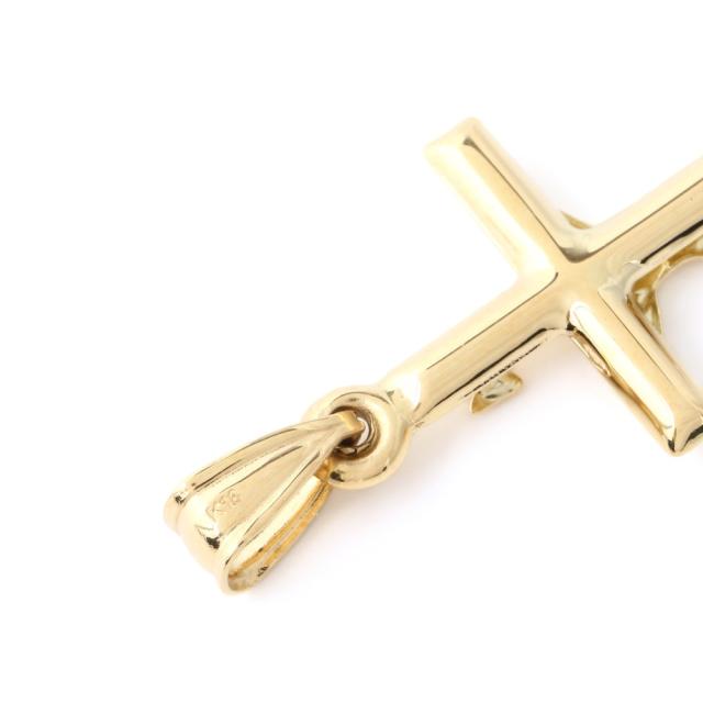 K18 18金 クロス 十字架 キリスト ペンダントトップ ゴールド (小) 24.0mm × 15.3mm 新品 送料無料 メンズ レディース プレゼント ギフト 贈り物 誕生日 人気 おしゃれ かわいい かっこいい アクセサリー 首飾り ネックレス ヘッド チャーム_3