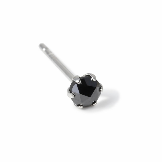 プラチナ Pt900 ピアス ブラックダイヤモンド 一粒 3mm 0.09ct ローズカット メンズ レディース 片耳 1個 人気 おしゃれ  かっこいい の通販はau PAY マーケット - ハッピーグッツショップ | au PAY マーケット－通販サイト