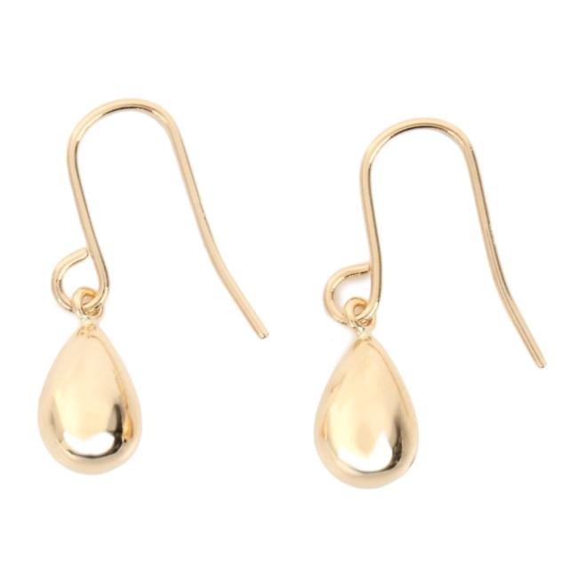 18金 K18 ドロップ 雫 ピアス イエローゴールド 揺れる レディース 両耳 2個 18k 人気 プレゼント 誕生日 女性 彼女 妻 おしゃれ きれい かわいい かっこいい ゴールド アクセサリー ギフト 贈り物 送料無料 ジュエリーケース入り_2