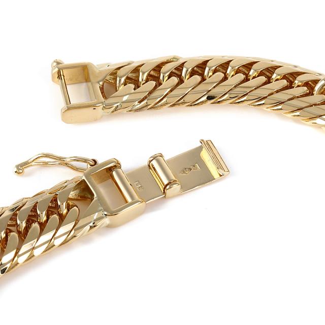 18金 喜平ブレスレット Mカット トリプル 30g 18cm メンズ レディース