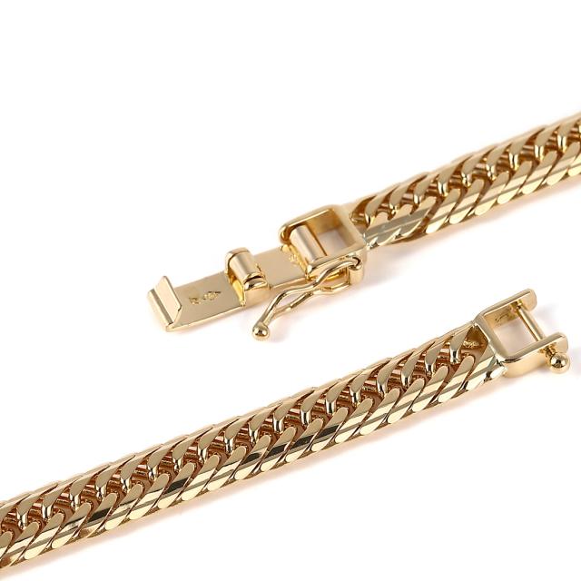 JewelryWin ゴールド ネックレス Mカット喜平30g 18金 喜平ネックレス Mカット トリプル 30g 40cm メンズ
