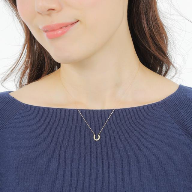 18金 ネックレス ペリドット 0.1ct ホースシュー レディース プレゼント ゴールド アクセサリー ペンダント_8