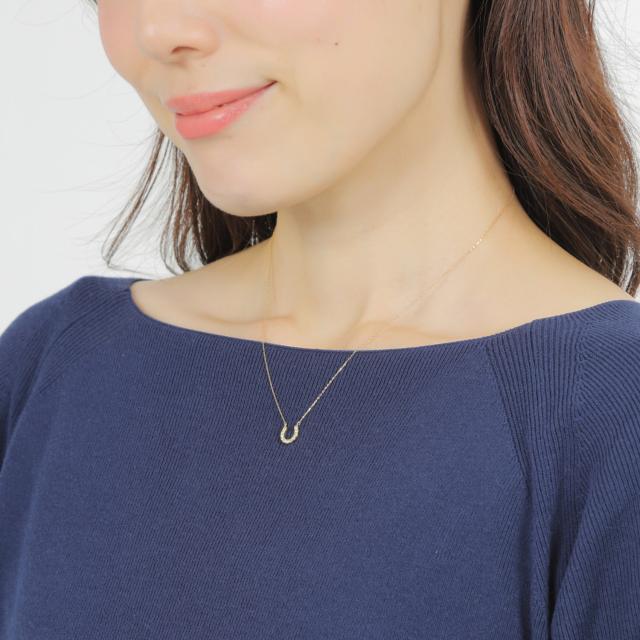 18金 ネックレス ペリドット 0.1ct ホースシュー レディース プレゼント ゴールド アクセサリー ペンダント_9
