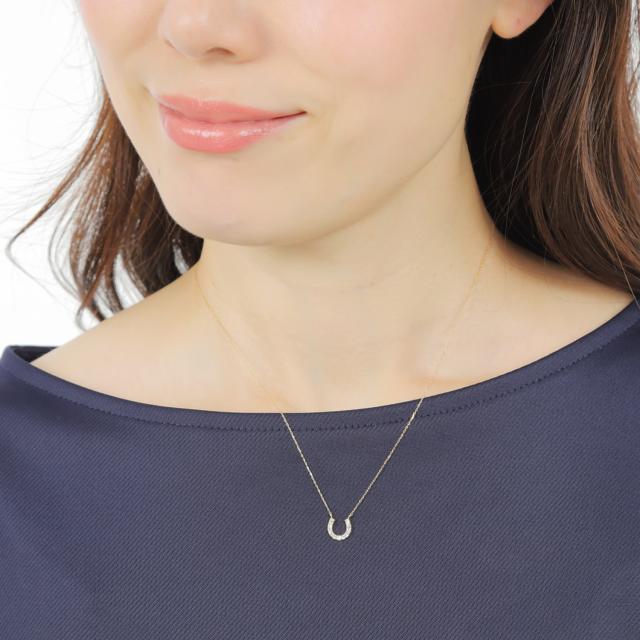 18金 ネックレス タンザナイト 0.1ct ホースシュー レディース プレゼント ゴールド アクセサリー ペンダント_7