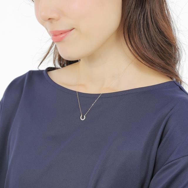 18金 ネックレス タンザナイト 0.1ct ホースシュー レディース プレゼント ゴールド アクセサリー ペンダント_8