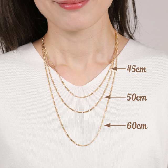 18金 ネックレス チェーン フィガロ 45cm 6.1g k18 18k 18金 ネックレス チェーン フィガロ 45cm 6.1g k18 18k