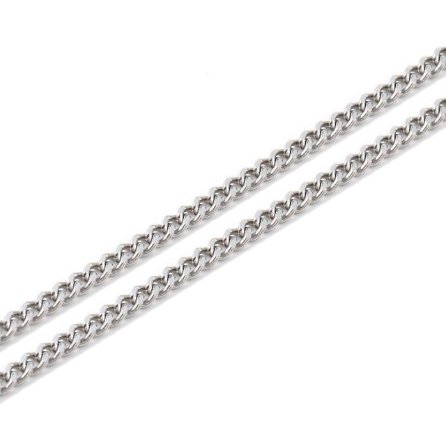 プラチナ 喜平 ネックレス 2面 5.5g 40cm チェーン 造幣局検定