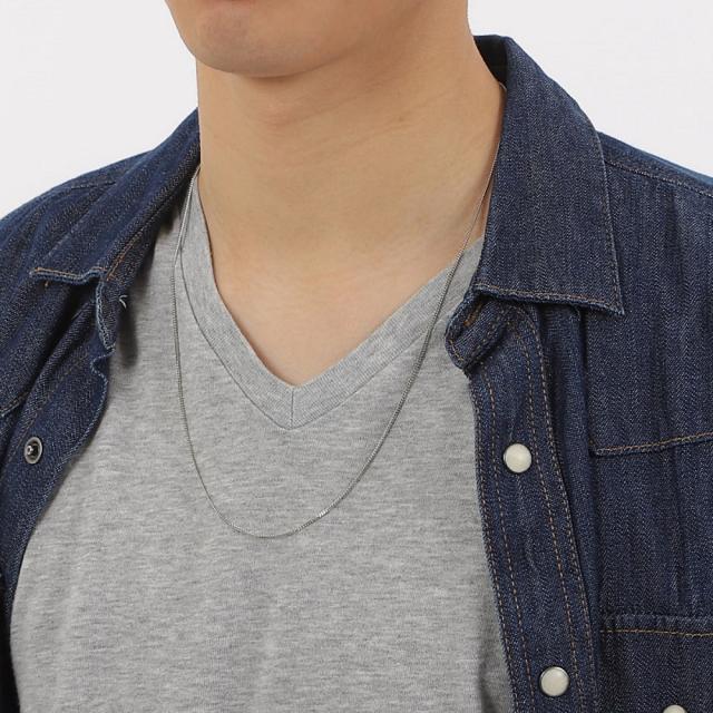 プラチナ 喜平 ネックレス 2面 5g 60cm チェーン 造幣局検定マーク刻印