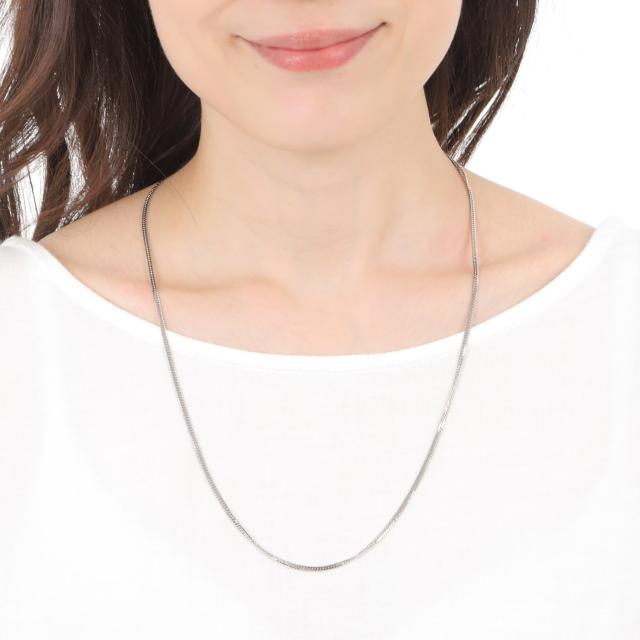 プラチナ 喜平 ネックレス 6面 ダブル 11g 60cm チェーン 造幣局検定  