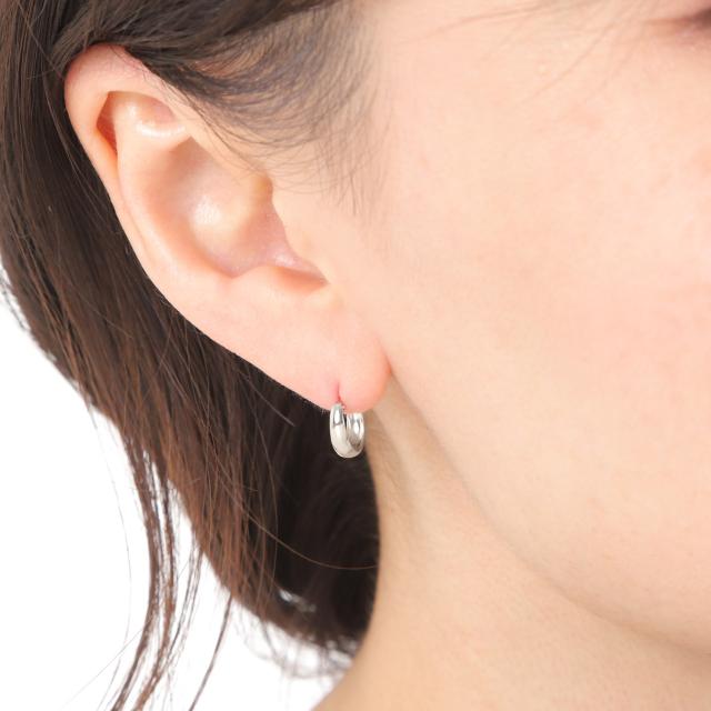 pt900 プラチナ フープピアス 215 ペア♡#2