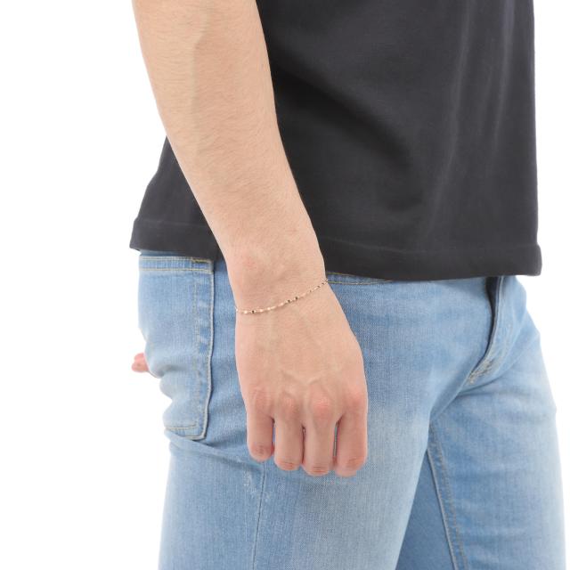 ブレスレット チェーン 18金 イエローゴールド ペタルチェーン 幅1.6mm｜鎖 K18YG k18 18k 貴金属 ジュエリー レディース メンズ 18金 ブレスレット ペタルチェーン 18cm 幅1.5mm ゴールド 手首