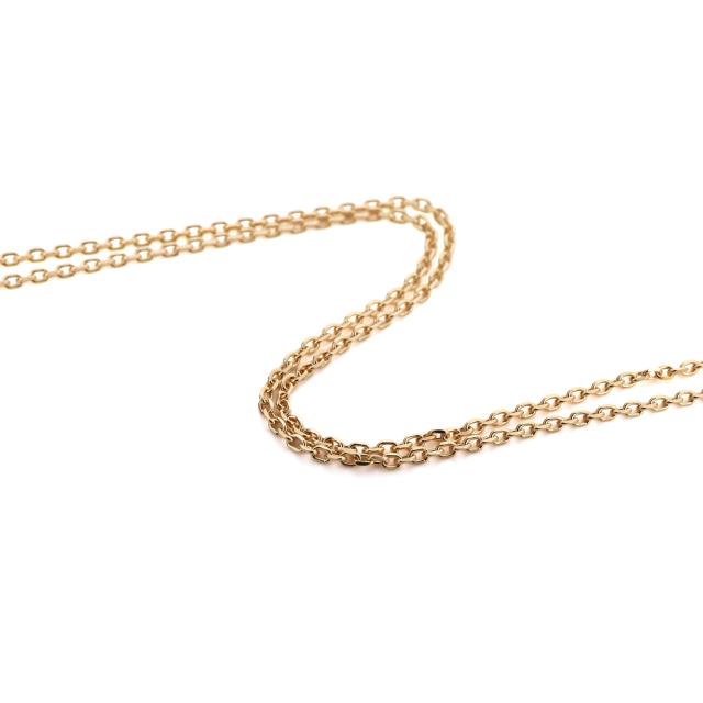 ネックレス K18 幅1.0mm 18金 イエローゴールド チェーン ゴールド 