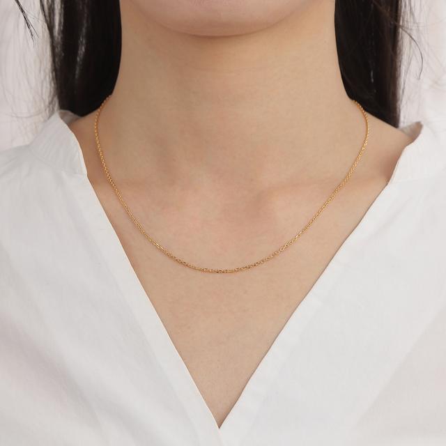 18金 ネックレス あずきチェーン 45cm 幅1.5mm k18 18k アクセサリー 小豆 アズキ ネックレスチェーン ジュエリー ゴールド_7
