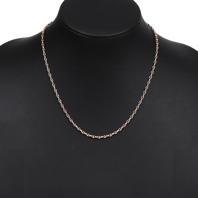 18金 ネックレス アンカーチェーン 45cm 幅2.6mm 中空 k18 18k ゴールド レディース メンズ アクセサリー ジュエリー マリーナチェーン_2