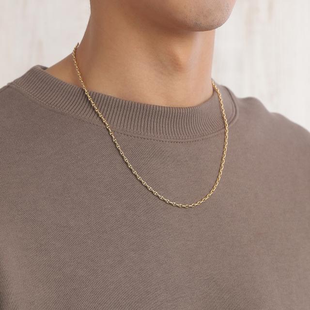 18金 ネックレス アンカーチェーン 50cm 幅2.6mm 中空 k18 18k ゴールド レディース メンズ アクセサリー ジュエリー マリーナチェーン_13