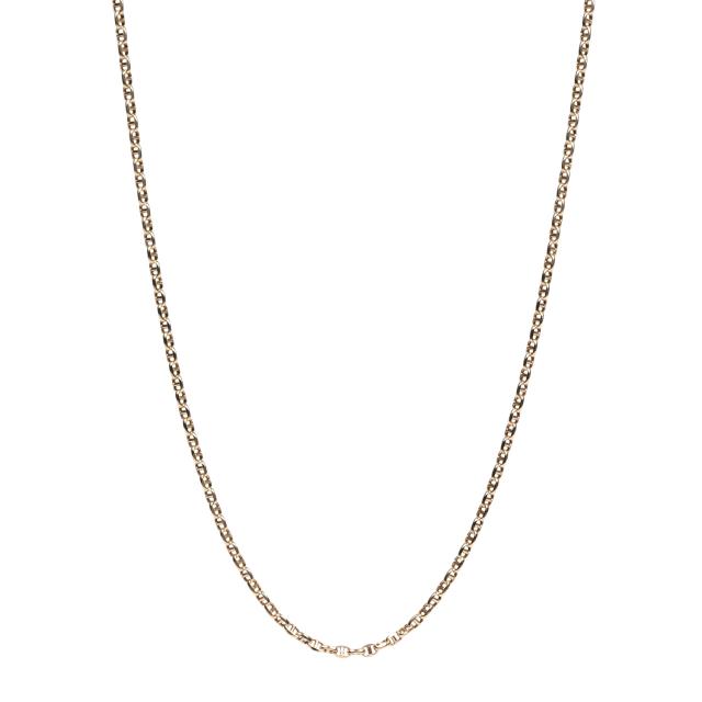 18金 ネックレス アンカーチェーン 50cm 幅2.6mm 中空 k18 18k ゴールド レディース メンズ アクセサリー ジュエリー マリーナチェーン_3
