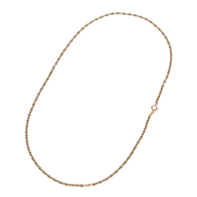 18金 ネックレス アンカーチェーン 50cm 幅2.6mm 中空 k18 18k ゴールド レディース メンズ アクセサリー ジュエリー マリーナチェーン_5