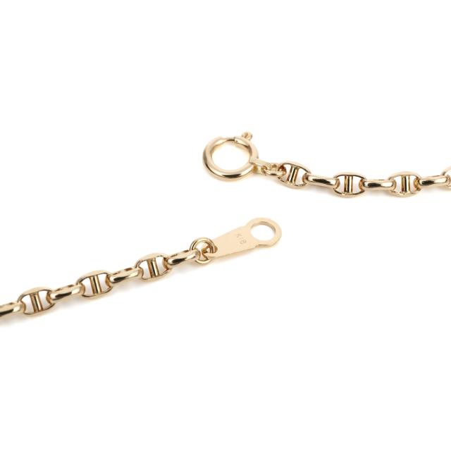 18金 ネックレス アンカーチェーン 50cm 幅2.6mm 中空 k18 18k ゴールド レディース メンズ アクセサリー ジュエリー マリーナチェーン_7