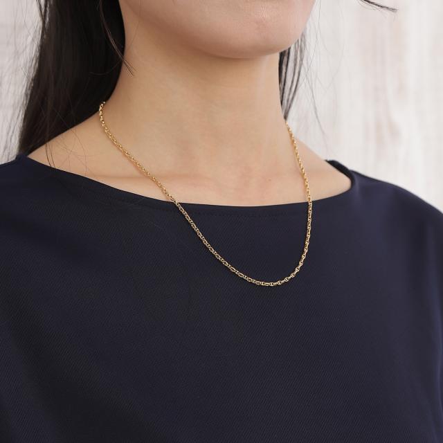 18金 ネックレス アンカーチェーン 50cm 幅2.6mm 中空 k18 18k ゴールド レディース メンズ アクセサリー ジュエリー マリーナチェーン_9