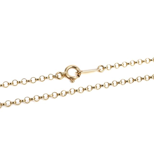 18金 ネックレス ロロチェーン 50cm 幅0.8mm 中空 k18 18k ゴールド レディース メンズ アクセサリー ジュエリー ロールチェーン ハーフランドチェーン_6