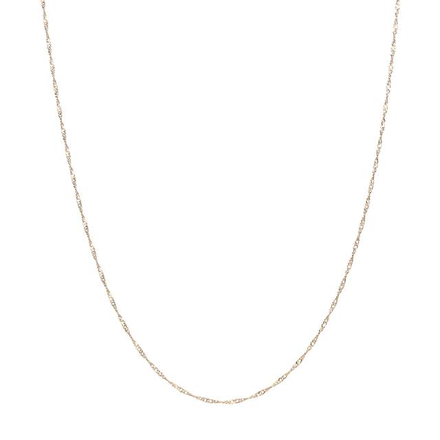 18金 スクリュー ネックレス チェーン ゴールド 45cm 幅1.3mm メンズ レディース ネックレスチェーン ジュエリー アクセサリー_4