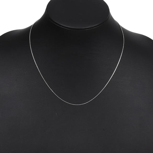 プラチナ ネックレス あずきチェーン 45cm 幅1.0mm スライドアジャスター Pt850 アクセサリー 小豆 アズキ ネックレスチェーン ジュエリー_2