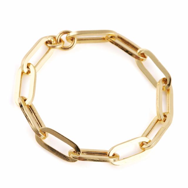 18金 リング 指輪 Hクリップチェーン k18 18k ゴールド レディース メンズ アクセサリー ジュエリー 中空 アズキ あずき 小豆_2