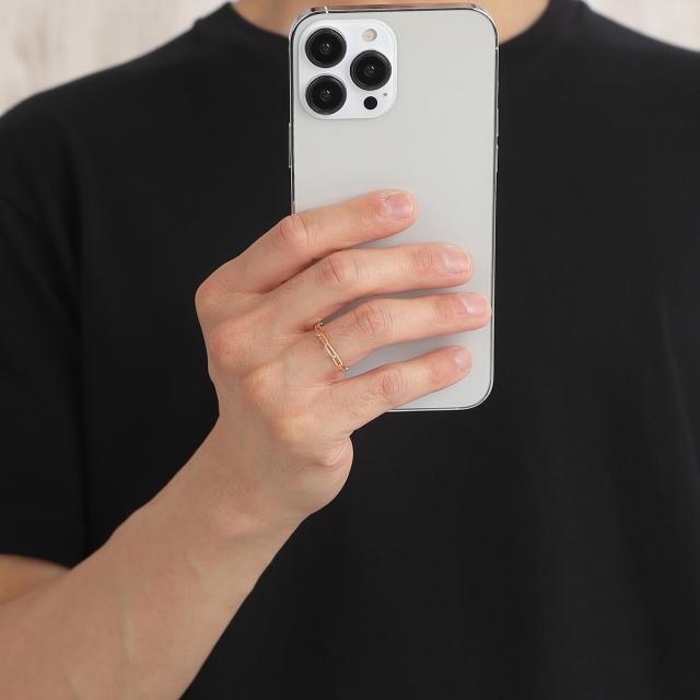 18金 リング 指輪 Hクリップチェーン k18 18k ゴールド レディース メンズ アクセサリー ジュエリー 中空 アズキ あずき 小豆_9