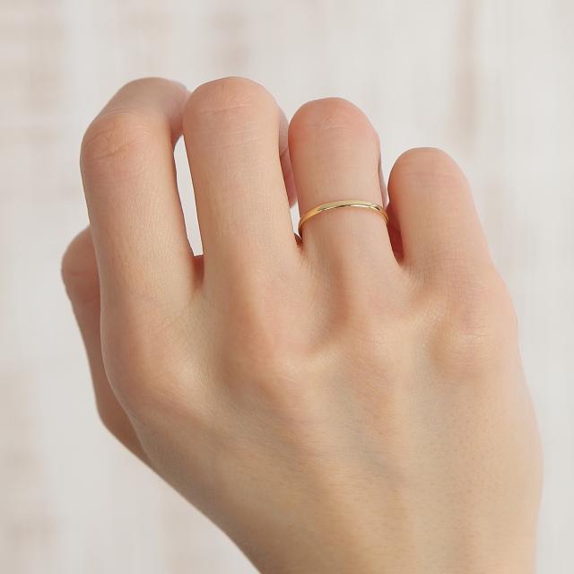 18金 リング 指輪 甲丸 1.6mm シンプル 細い k18 18k ゴールド レディース メンズ アクセサリー ジュエリー_11