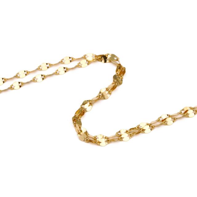 純金 ブレスレット ペタルチェーン 18cm 幅1.5mm 24金 ゴールド 手首 アクセサリー チェーン_4
