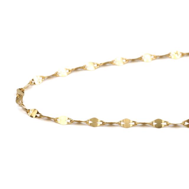 純金 ブレスレット ペタルチェーン 18cm 幅1.5mm 24金 ゴールド 手首 アクセサリー チェーン_6