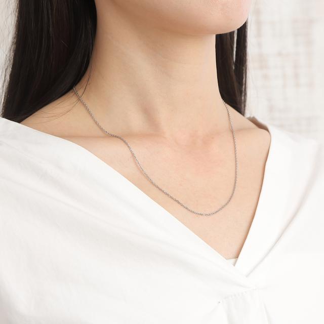 プラチナ ネックレス あずきチェーン 50cm 幅1.5mm Pt850 アクセサリー 小豆 アズキ ネックレスチェーン ジュエリー_13