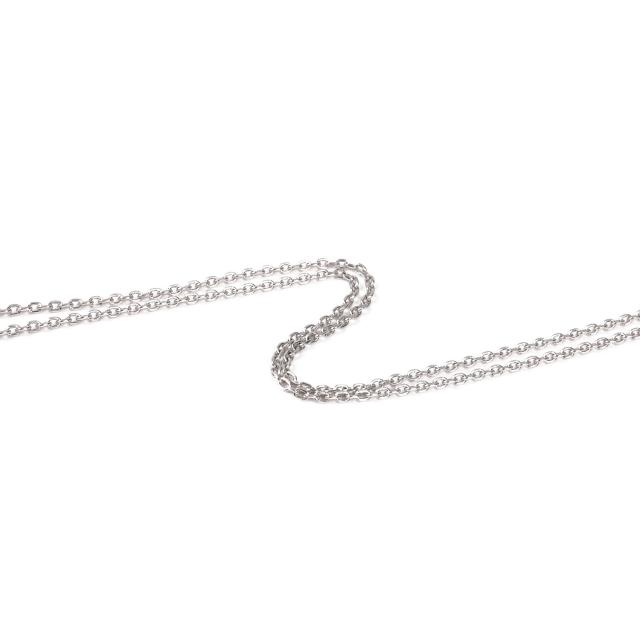 プラチナ ネックレス あずきチェーン 50cm 幅1.5mm Pt850 アクセサリー 小豆 アズキ ネックレスチェーン ジュエリー_3