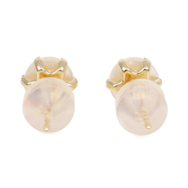 18金 ピアス マザーオブパール ラウンド 5粍 レディース 両耳 18k k18 ゴールド 付属品