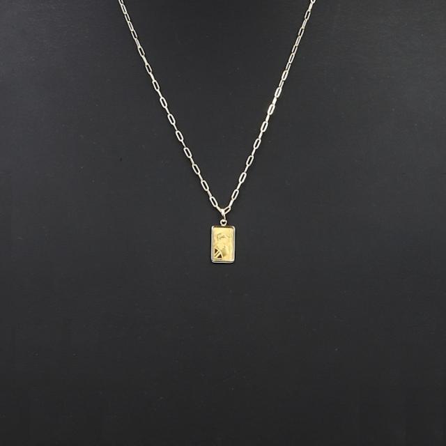 純金 K24 ブリタニア 1g ペンダントトップ シンプル枠 コイン インゴット ゴールド アクセサリー ヘッド チャーム ジュエリー ギフト プレゼント_5