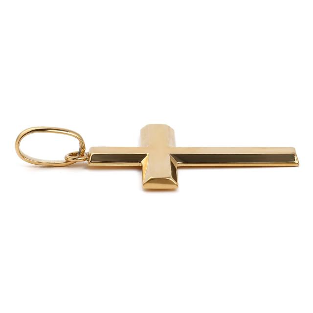18金 クロス 十字架 ペンダントトップ 26.9mm - 19.7mm ゴールド メンズ レディース プレゼント ギフト アクセサリー ヘッド チャーム_2